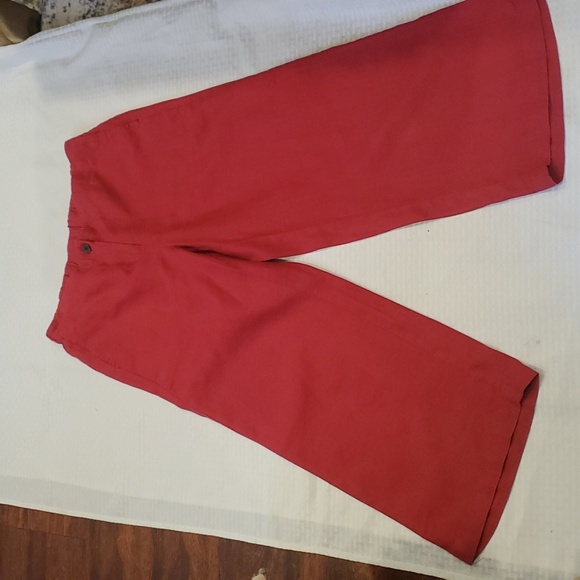 J. Jill Pants - J Jill linen wide leg crop pants size s